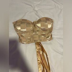 Shein checkers tube top